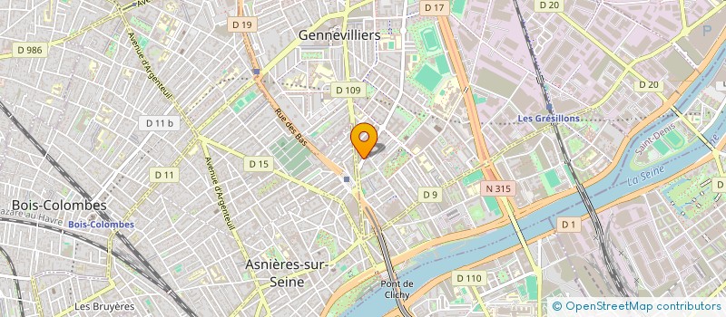 localisation de l'entreprise MONSIEUR MEMET TURK à GENNEVILLIERS