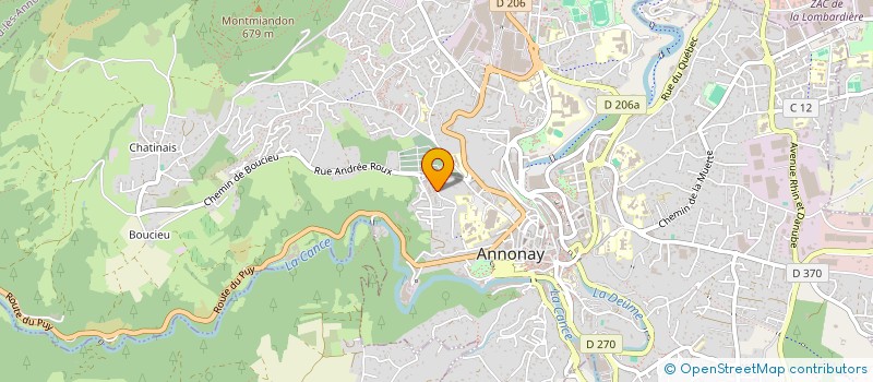 localisation de l'entreprise MONSIEUR MENAD GANA à ANNONAY