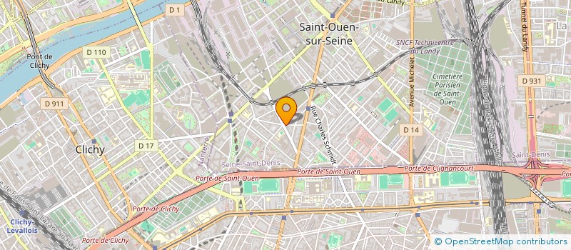 localisation de l'entreprise MONSIEUR MENAD MADJOUR à SAINT-OUEN-SUR-SEINE