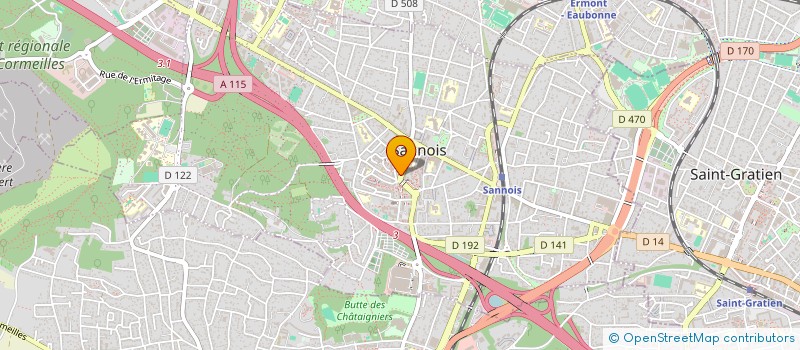 localisation de l'entreprise MONSIEUR MENAD METTOUCHI  SANNOIS