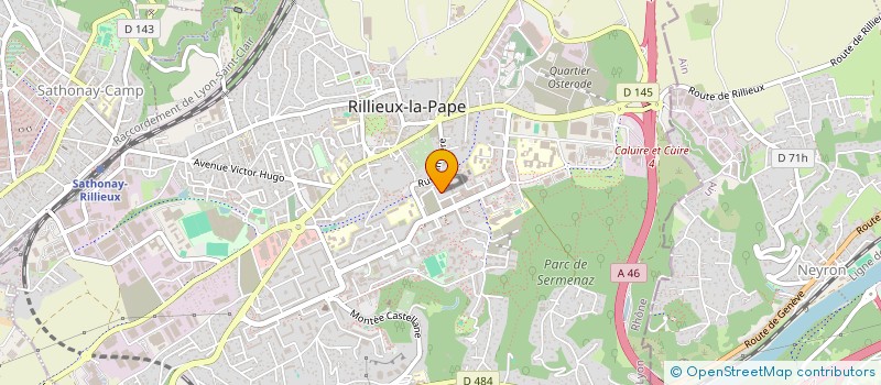 localisation de l'entreprise MONSIEUR MENAHEM PRACHAR  RILLIEUX-LA-PAPE