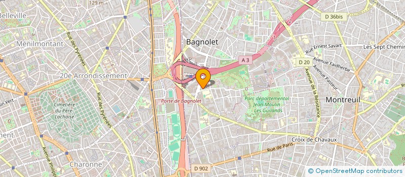 localisation de l'entreprise MONSIEUR MENAHEM ZAOUI à BAGNOLET