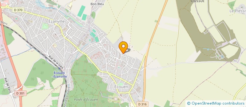 localisation de l'entreprise MONSIEUR MENAYETO MASSAMBA  ECOUEN