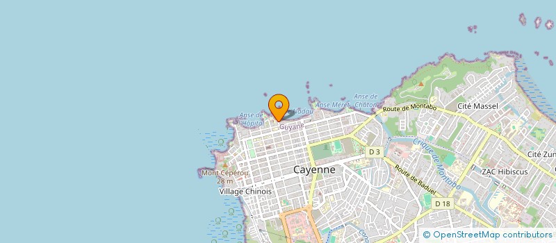 localisation de l'entreprise MONSIEUR MENDEL-VALDY DESROSIN  CAYENNE