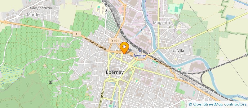 localisation de l'entreprise MONSIEUR MENDES DE SA  EPERNAY