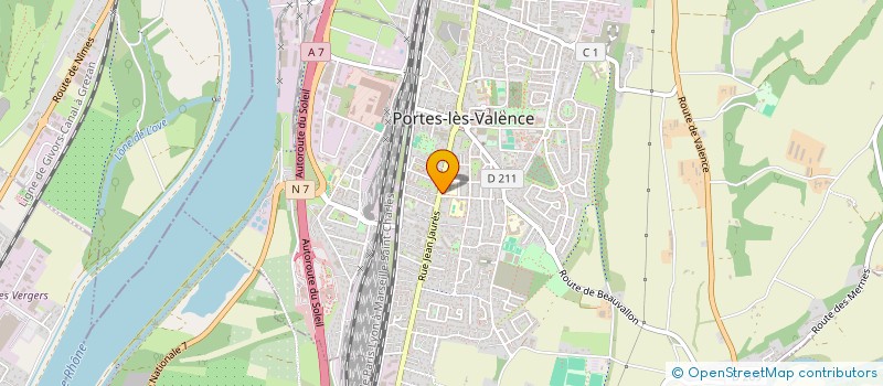 localisation de l'entreprise MONSIEUR MENDUH HYSENI  PORTES-LES-VALENCE