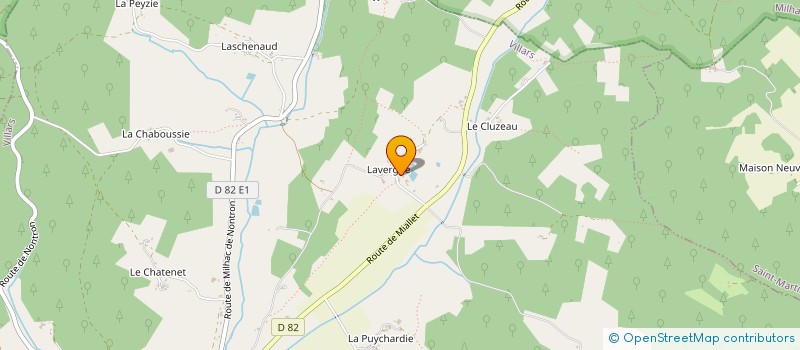 localisation de l'entreprise MONSIEUR MENNO VAN HOOFF  BRANTOME EN PERIGORD