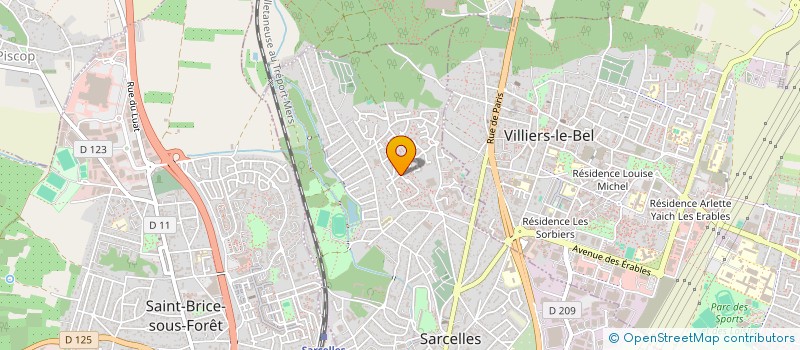 localisation de l'entreprise MONSIEUR MENOUAR MAKHLOUF  SARCELLES