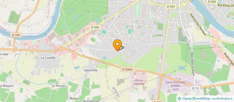localisation de l'entreprise MONSIEUR MENOUAR OUANNOUGHI  BERGERAC