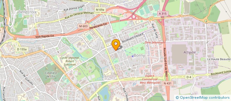 localisation de l'entreprise MONSIEUR MENOUER KAMLI  METZ