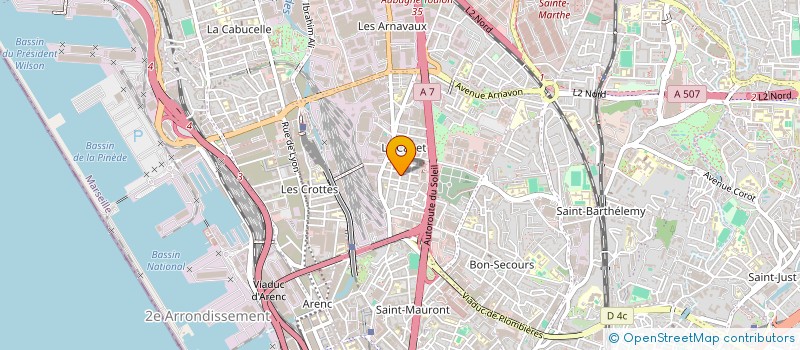 localisation de l'entreprise MONSIEUR MENSOUR HASANIC  MARSEILLE