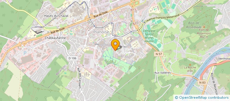 localisation de l'entreprise MONSIEUR MENSUR PLLUZHINA  BESANCON