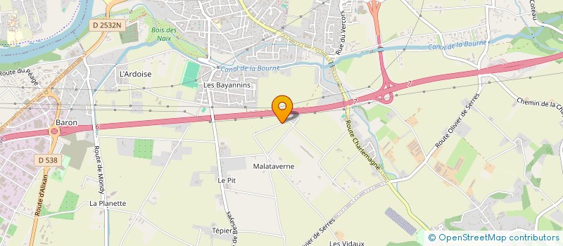 localisation de l'entreprise MONSIEUR MENVINN DENNE  BOURG-DE-PEAGE