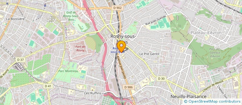 localisation de l'entreprise MONSIEUR MERAB MALUDZE à ROSNY-SOUS-BOIS