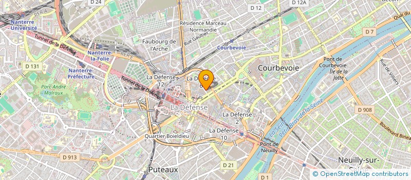 localisation de l'entreprise MONSIEUR MERAJ BAYANI à COURBEVOIE