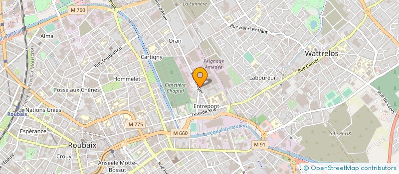 localisation de l'entreprise MONSIEUR MERBAH BOUDJEMA à ROUBAIX