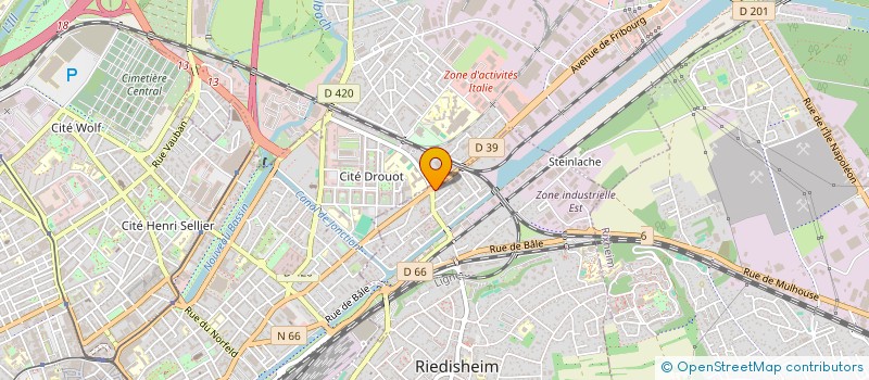 localisation de l'entreprise MONSIEUR MERDAN INCEGOZ  RIEDISHEIM