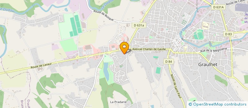localisation de l'entreprise MONSIEUR MERHY TIXIER à GRAULHET