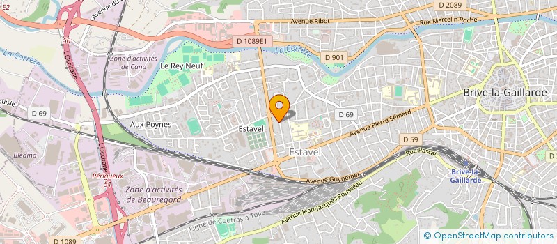 localisation de l'entreprise MONSIEUR MERIEM JBALI  BRIVE-LA-GAILLARDE