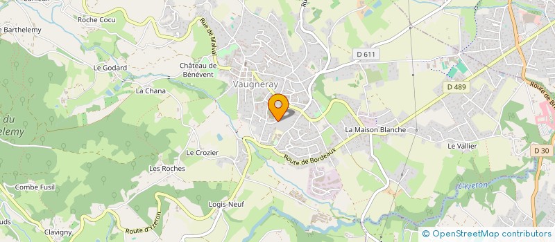 localisation de l'entreprise MONSIEUR MERIN OULD BACHIR  VAUGNERAY