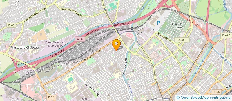 localisation de l'entreprise MONSIEUR MERITON IDRIZI  MULHOUSE