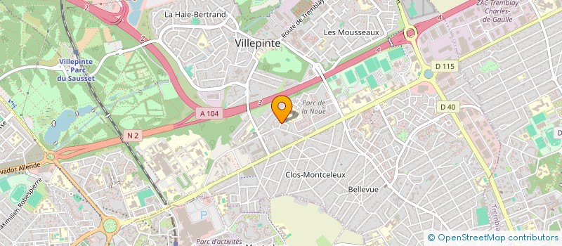 localisation de l'entreprise MONSIEUR MERITON SELIMI à VILLEPINTE