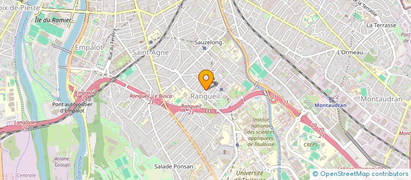 localisation de l'entreprise MONSIEUR MERLIN CHAVANE  TOULOUSE