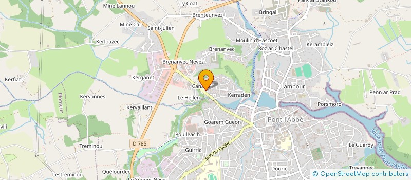 localisation de l'entreprise MONSIEUR MERLIN DUCHIRON à PLONEOUR-LANVERN