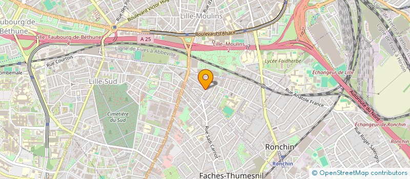 localisation de l'entreprise MONSIEUR MERLIN GUIDEZ  LILLE