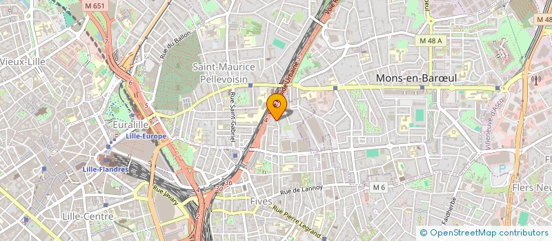 localisation de l'entreprise MONSIEUR MERLIN KUATE WAMBO à LILLE
