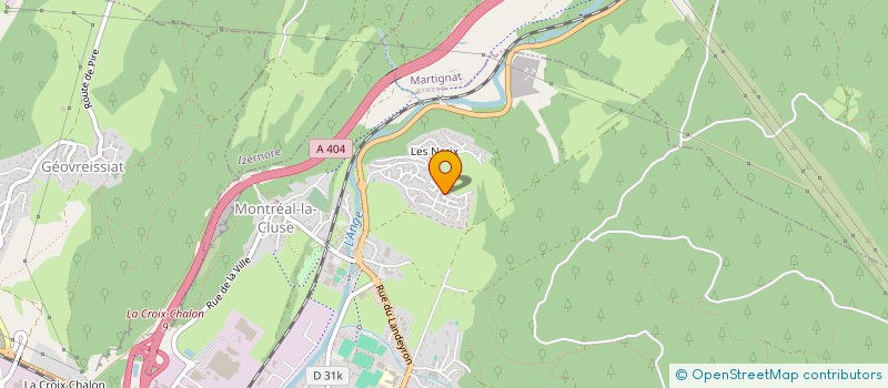 localisation de l'entreprise MONSIEUR MERLIN LEFEVRE  MONTREAL-LA-CLUSE