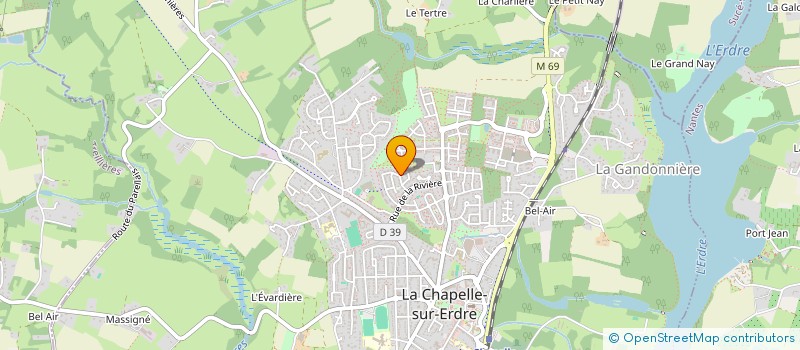 localisation de l'entreprise MONSIEUR MEROE NGUIMBI  LA CHAPELLE-SUR-ERDRE