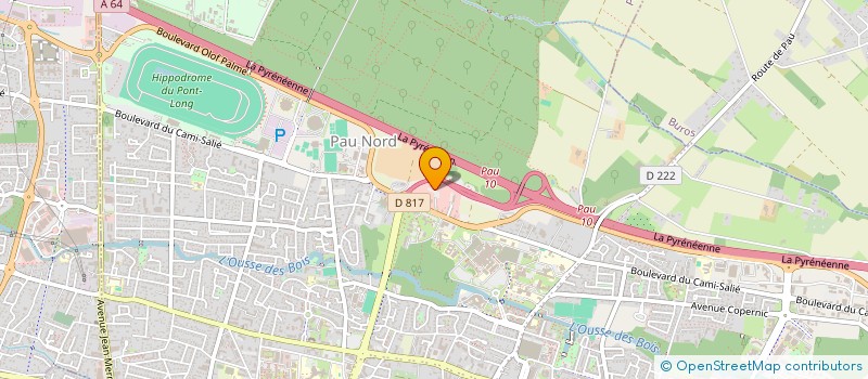 localisation de l'entreprise MONSIEUR MERON YIRAGALEM  PAU