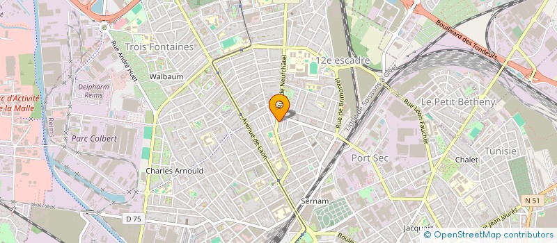 localisation de l'entreprise MONSIEUR MEROUANE BAGHDADI  REIMS