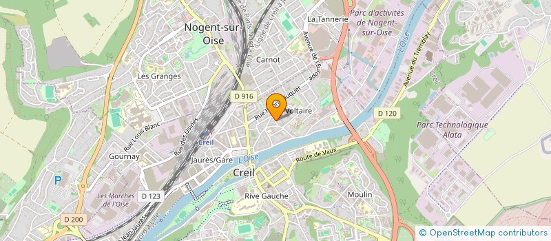 localisation de l'entreprise MONSIEUR MEROUANE BEN MAHMOUD  CREIL