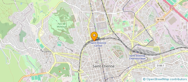 localisation de l'entreprise MONSIEUR MEROUANE BEZETOUT  SAINT-ETIENNE