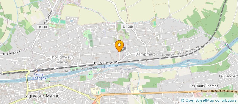 localisation de l'entreprise MONSIEUR MEROUANE EL GABTENI  THORIGNY-SUR-MARNE