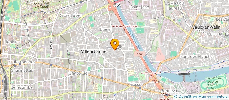 localisation de l'entreprise MONSIEUR MEROUANE LAHRACHE à VILLEURBANNE