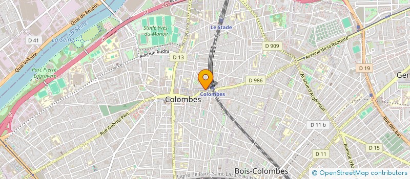 localisation de l'entreprise MONSIEUR MEROUANE SADRAOUI  COLOMBES