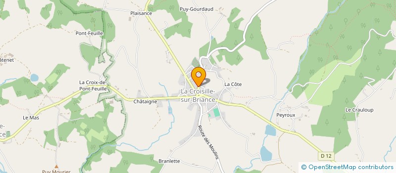 localisation de l'entreprise MONSIEUR MERRICK ANGLE à LA CROISILLE-SUR-BRIANCE