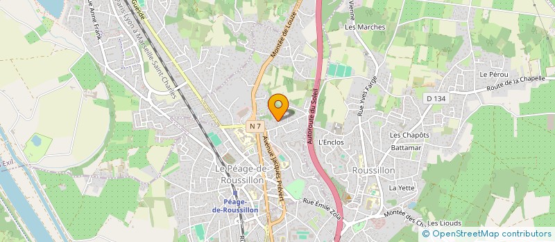 localisation de l'entreprise MONSIEUR MERT KALIN  LE PEAGE-DE-ROUSSILLON