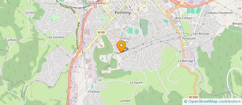 localisation de l'entreprise MONSIEUR MERTHAN YILMAZ  FIRMINY