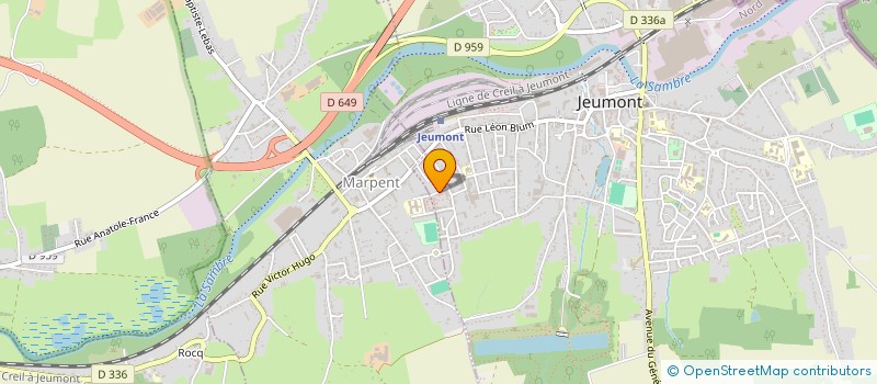 localisation de l'entreprise MONSIEUR MERUZHAN LULUKYAN  FEIGNIES