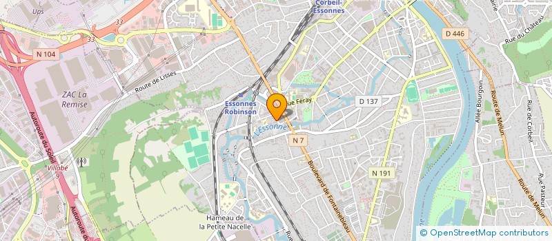 localisation de l'entreprise MONSIEUR MERVEILLE KINUMBE à CORBEIL-ESSONNES