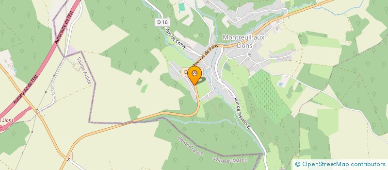 localisation de l'entreprise MONSIEUR MERVILLE ASSAH  MONTREUIL-AUX-LIONS