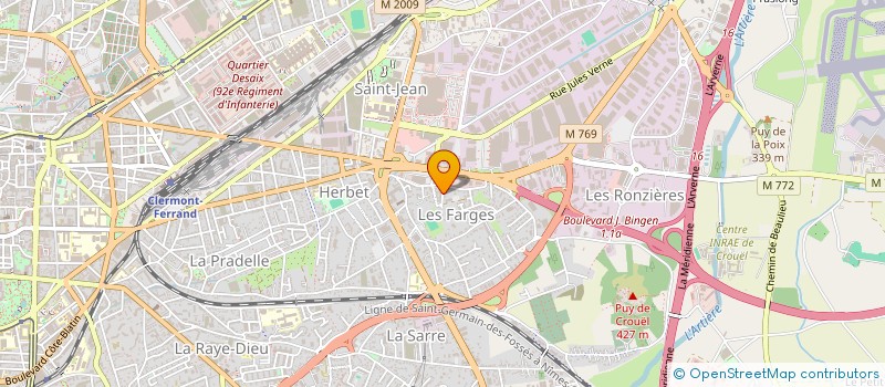 localisation de l'entreprise MONSIEUR MERVIS KANDE TCHEY  CLERMONT-FERRAND