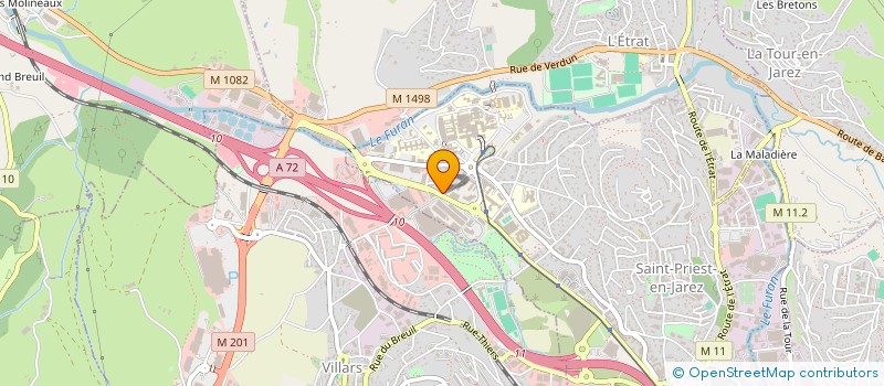 localisation de l'entreprise MONSIEUR MERVYN MUNGROO  SAINT-ETIENNE