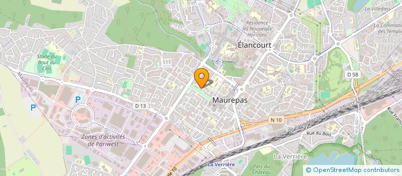 localisation de l'entreprise MONSIEUR MERWAME BENEDDINE  MAUREPAS