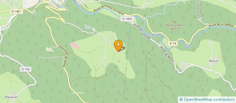 localisation de l'entreprise MONSIEUR MERWAN AMRANI  LA SALVETAT-SUR-AGOUT