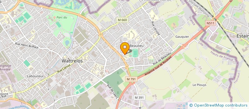 localisation de l'entreprise MONSIEUR MERWAN BENDJELADJEL à WATTRELOS